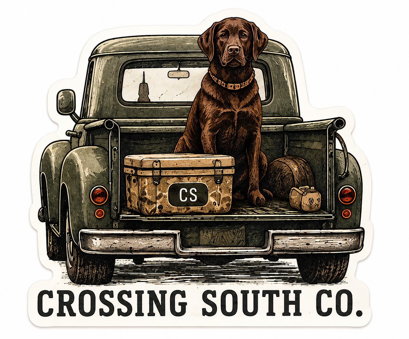 Tailgate Lab Sticker