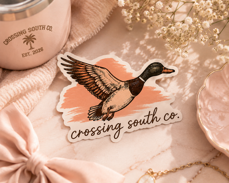Mallard In Flight Sticker